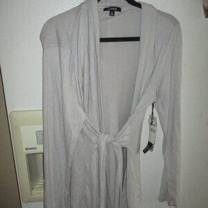 Zobha Women Gray Cardigan  yoga lounge nwt new xl